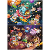 Ravensburger - Dieren In De Ruimte - 2x12 Stukken - Puzzels